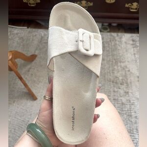 Suede & Cork Sandals